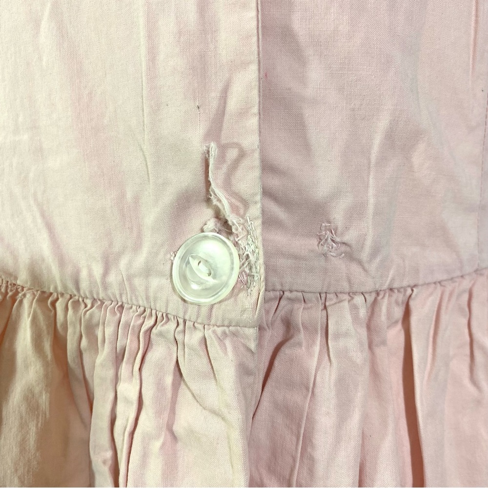 Vintage 1950’s Pink Cotton Dressing Gown Small Medium Robe Heely’s Originals - Picture 6 of 9